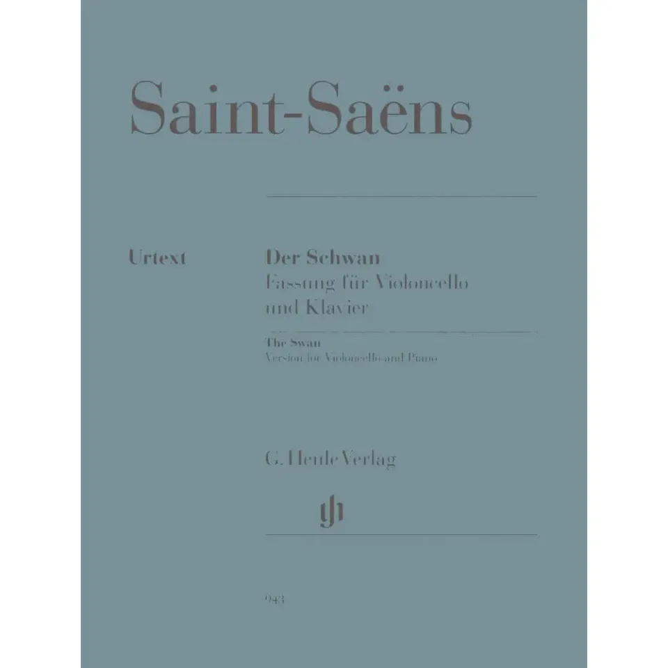 Henle Saint-Saens Schwan Cello Klaviernoten Geringas