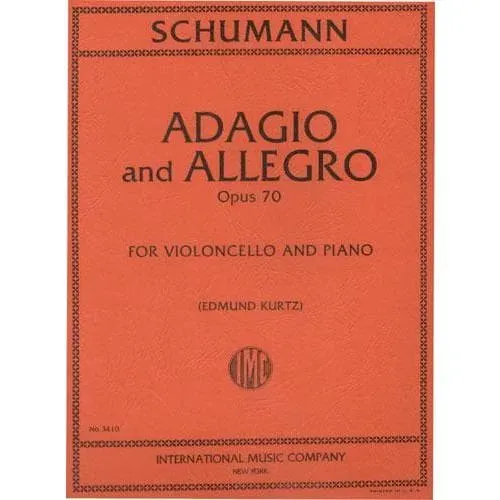 International Schumann Adagio Allegro op.70 Noten Cello Klavier