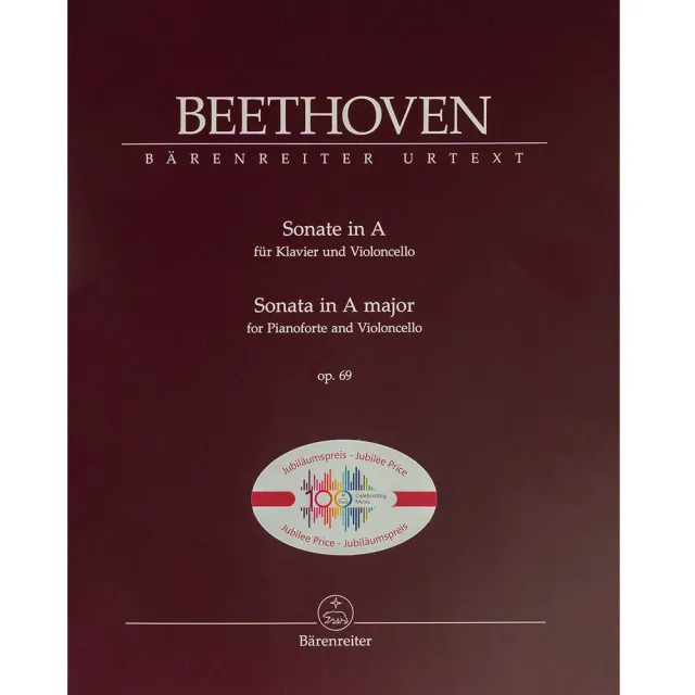 Beethoven Sonate A-Dur op.69 Cello Klavier Bärenreiter