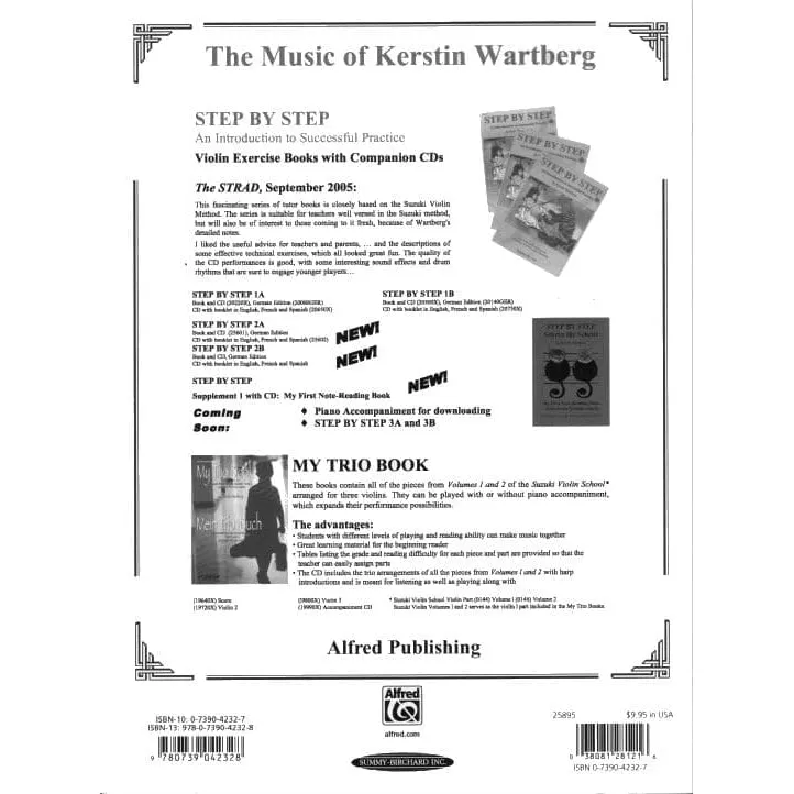 Wartberg Step by Step Notenbuch Violine mit CD Anfänger