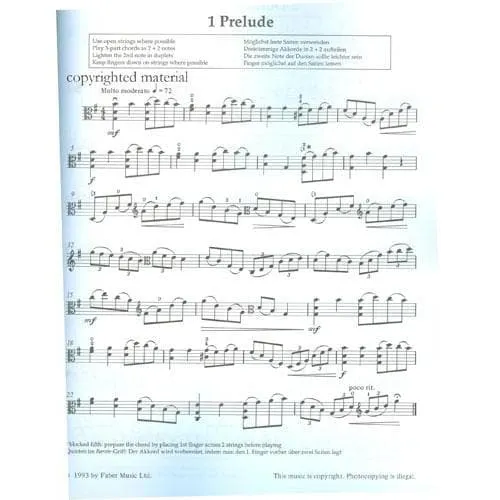 Faber Cohen Technique Takes Off Noten Viola