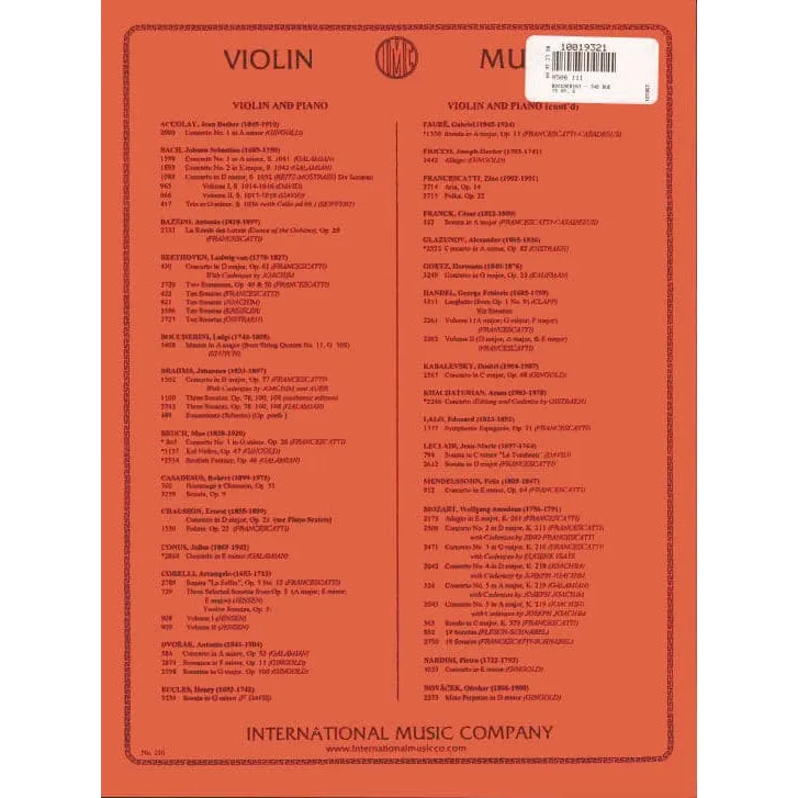 International Boccherini 2 Duette op. 5 Violinduett Noten