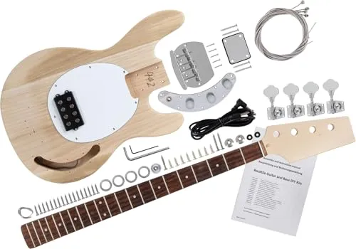 Rocktile MM-Style E-Bass Bausatz Paulownia natur