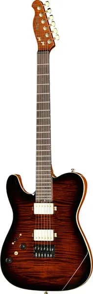 Harley Benton Progressive Fusion-T II Linkshänder E-Gitarre Burst