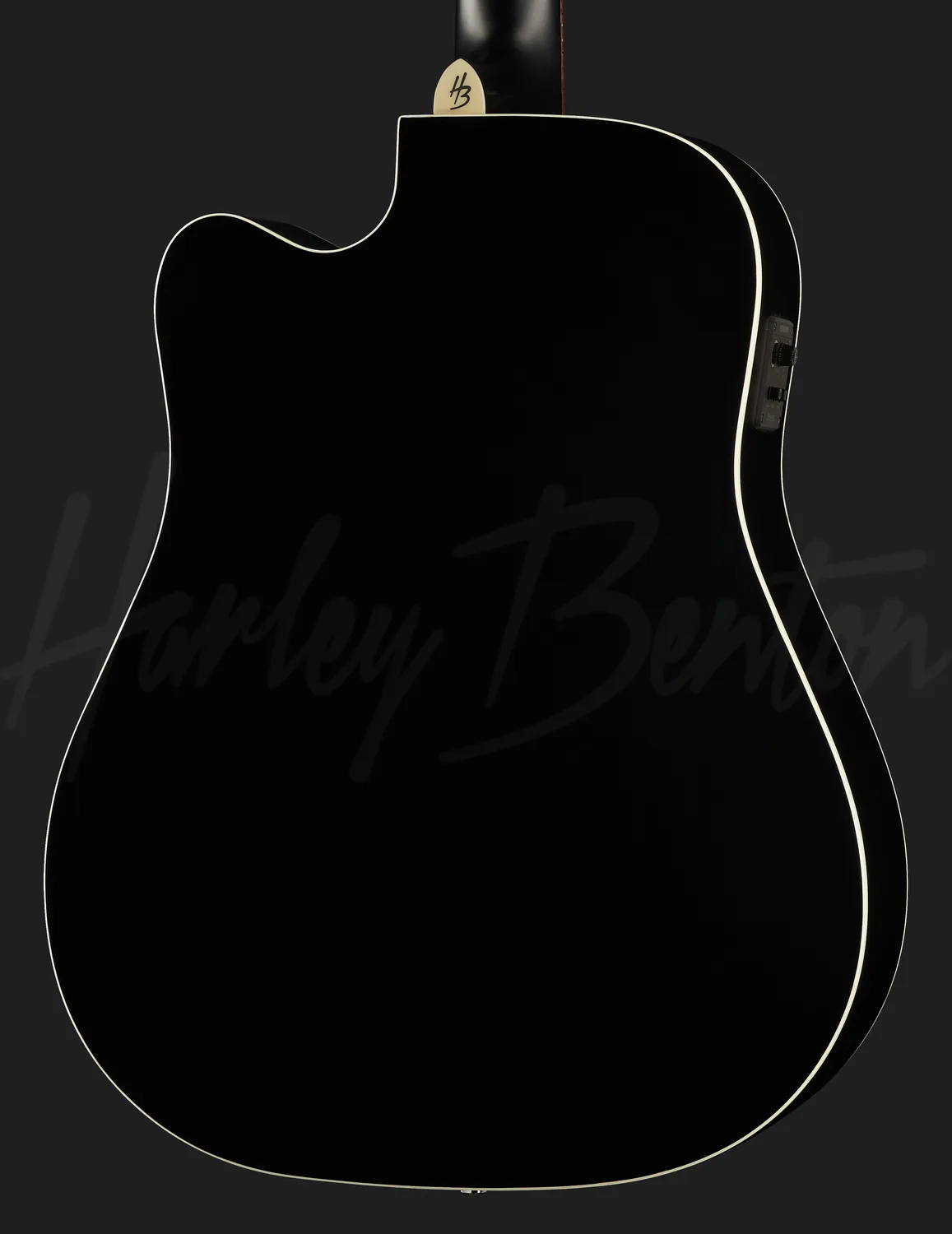 Harley Benton CLD-10SCE Westerngitarre Schwarz Matt Tonabnehmer