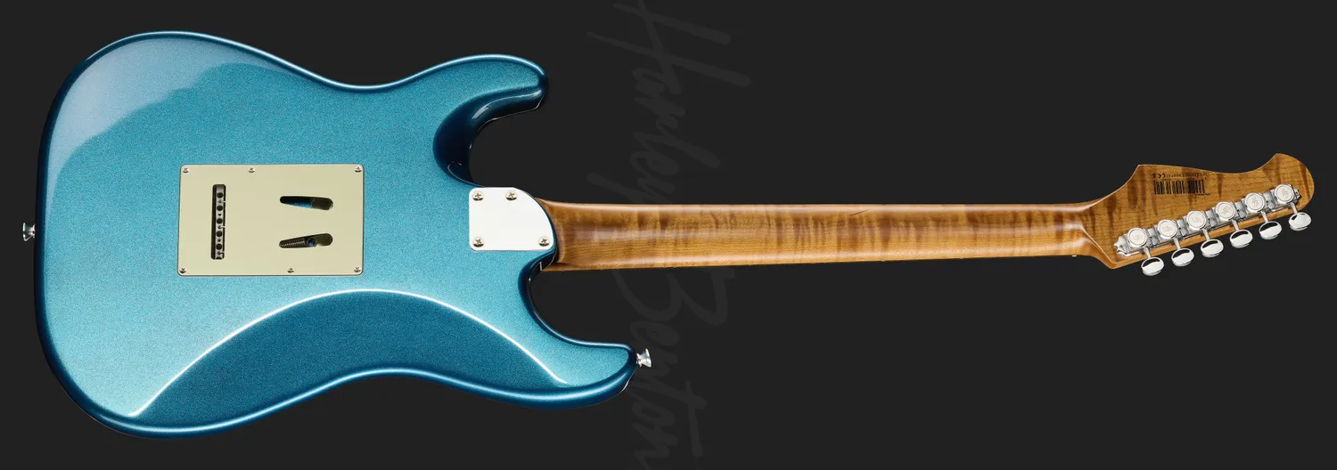 Harley Benton Deluxe ST-Modern Plus HSS E-Gitarre Lake Placid Blue Erle