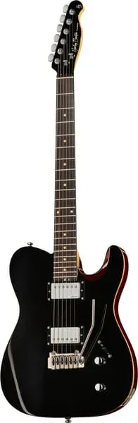 Harley Benton Fusion-T HH EB BK E-Gitarre Schwarz Tremolo
