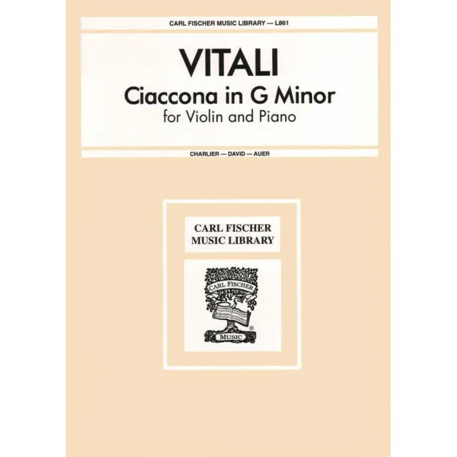 Shar Music Vitali Chaconne g-Moll Noten Violine Klavier
