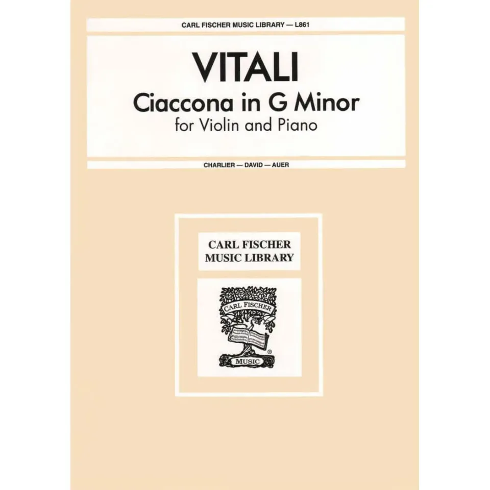 Shar Music Vitali Chaconne g-Moll Noten Violine Klavier
