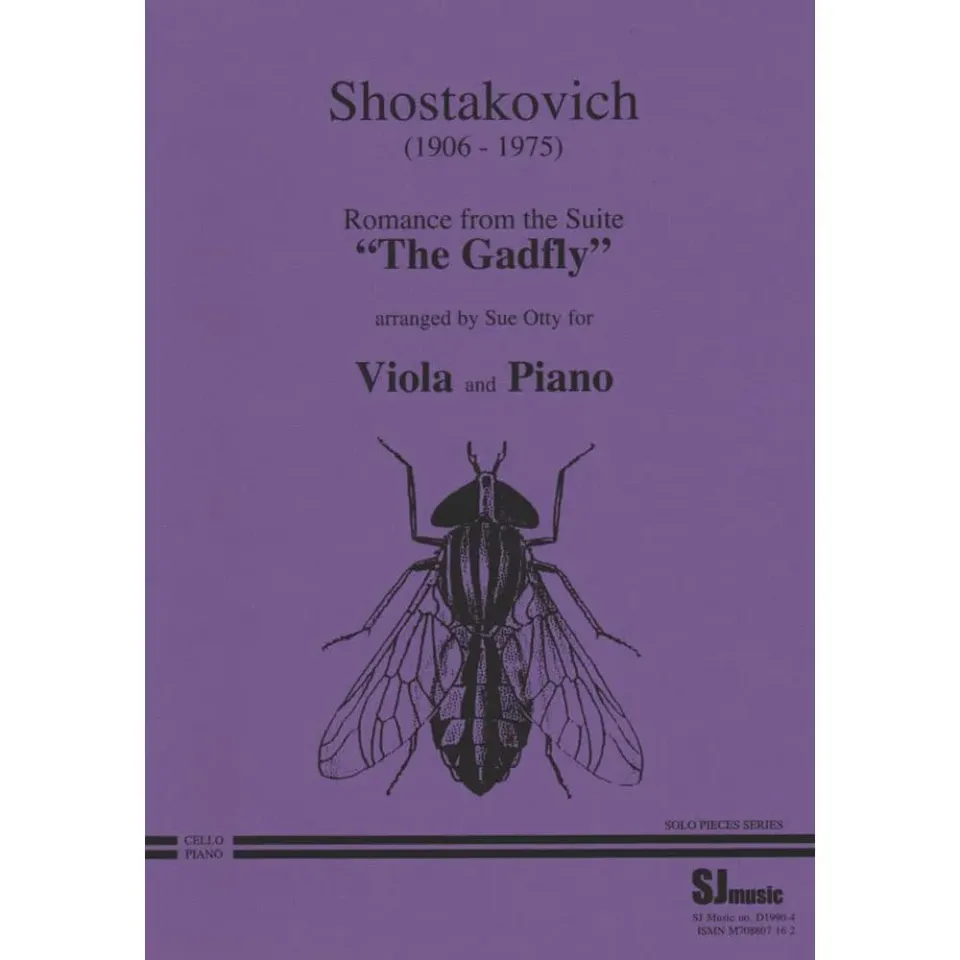 Shostakovich Romance Gadfly Noten für Viola und Klavier