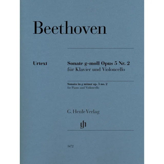 Shar Music Beethoven Sonate g-Moll op. 5 Nr. 2 Cello Klavier Henle