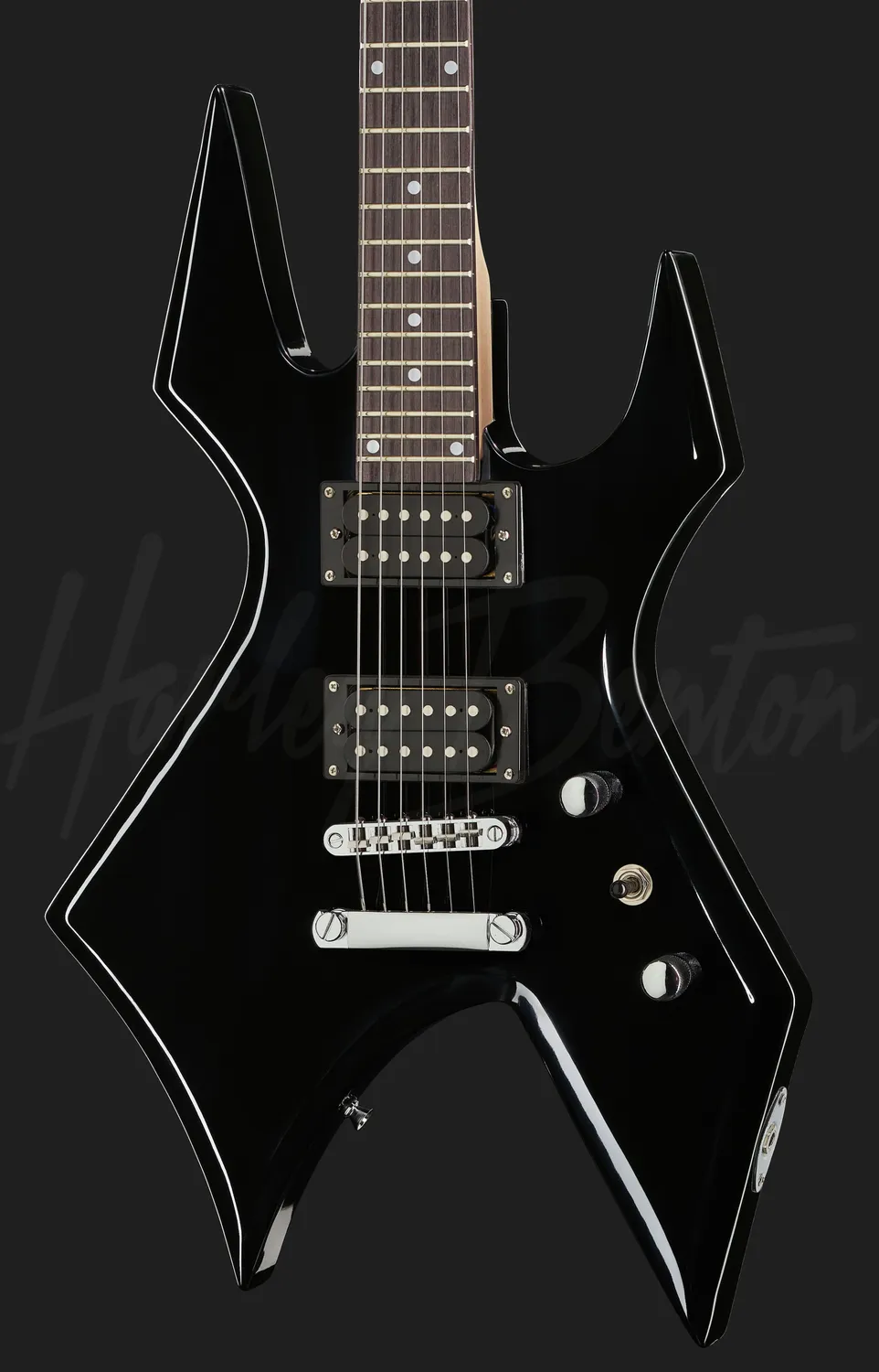Harley Benton Classic WL-20 E-Gitarre Schwarz Humbucker