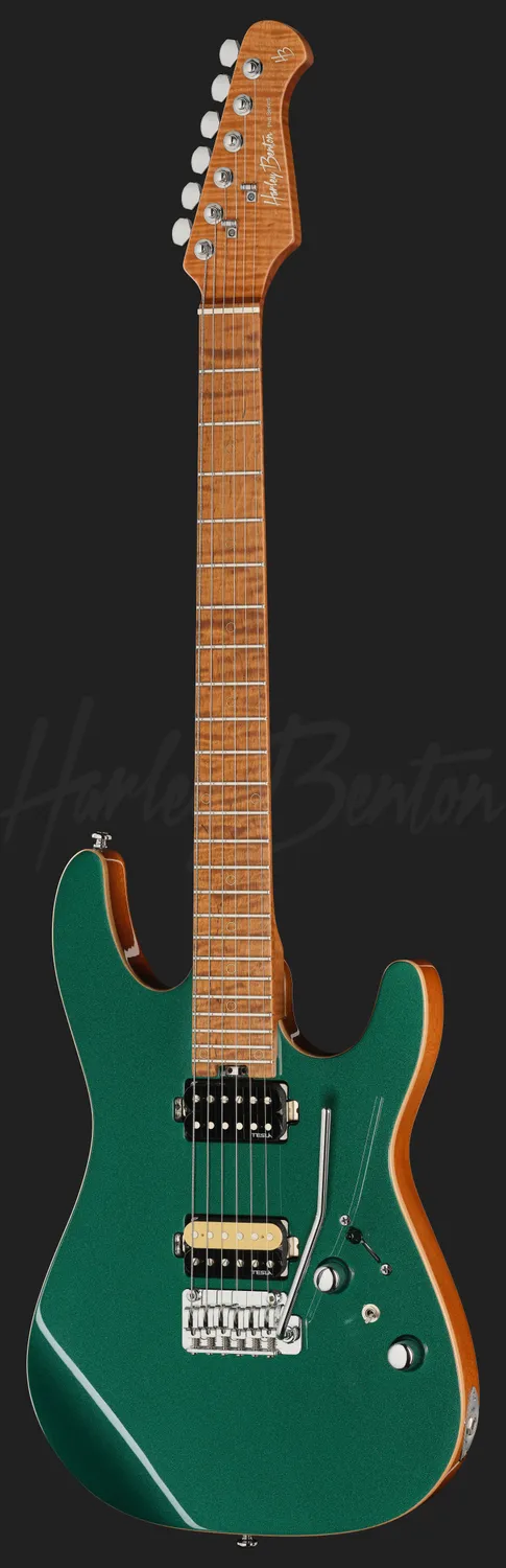 Harley Benton Fusion-IV HH MN E-Gitarre Ocean Turquoise