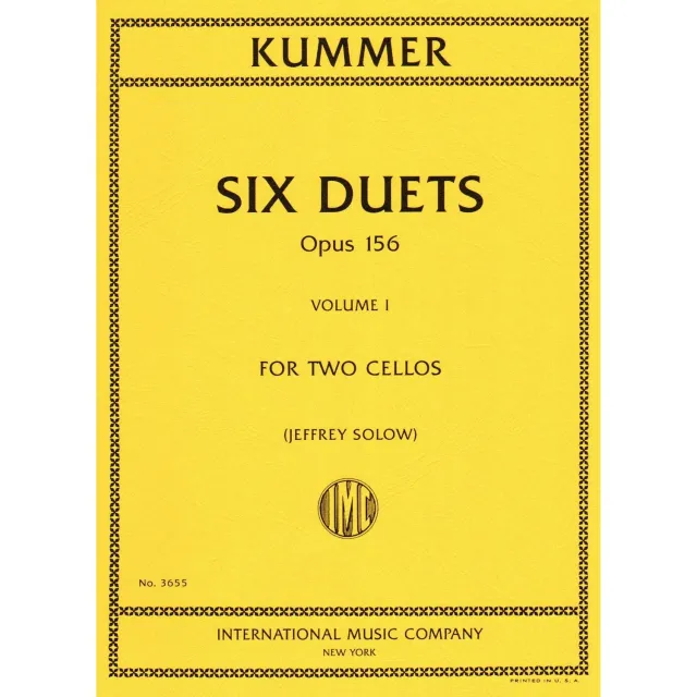 Shar Music Kummer Duette op. 156 Vol.1 Noten 2 Celli