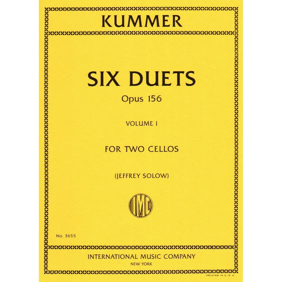 Shar Music Kummer Duette op. 156 Vol.1 Noten 2 Celli