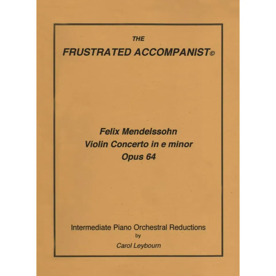 Shar Leybourn Mendelssohn Op.64 Klavierbegleitung e-moll