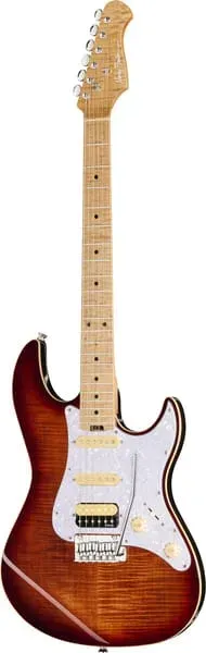 Harley Benton Deluxe ST-Modern Plus E-Gitarre Bengal Burst HSS