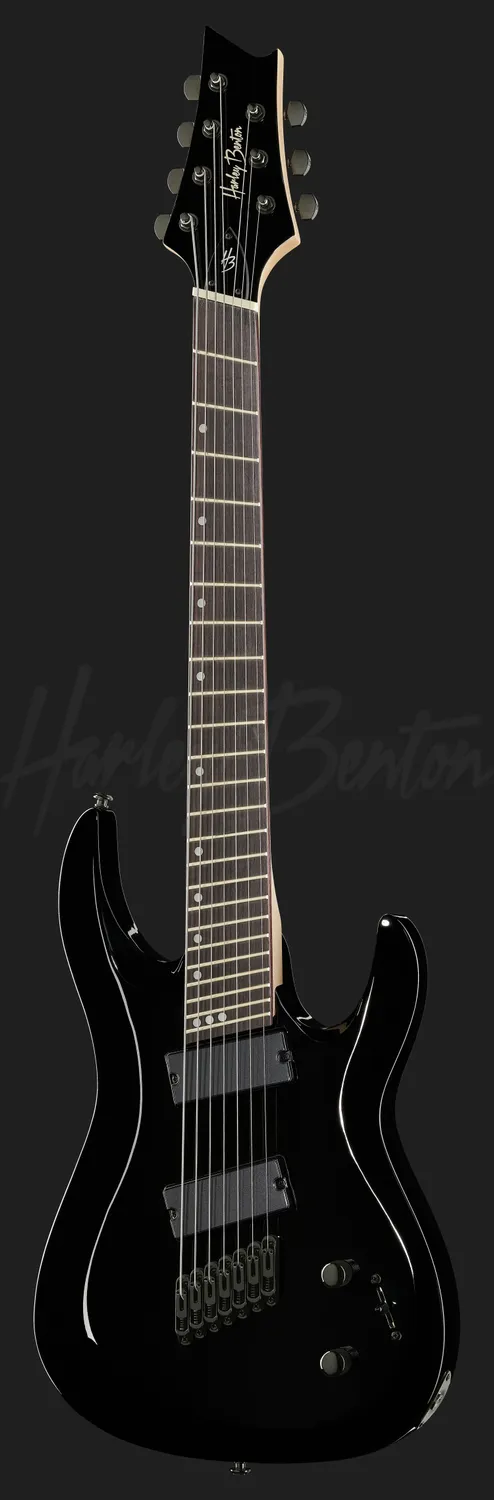 Harley Benton Progressive R-457BK MultiScale E-Gitarre 7-Saiter