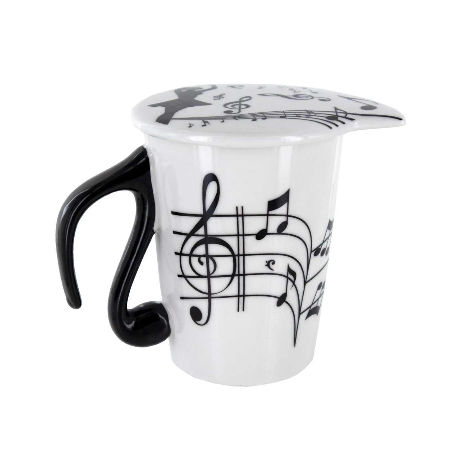 Shar Music Noten-Tasse abstrakt mit Untertasse Geschenk
