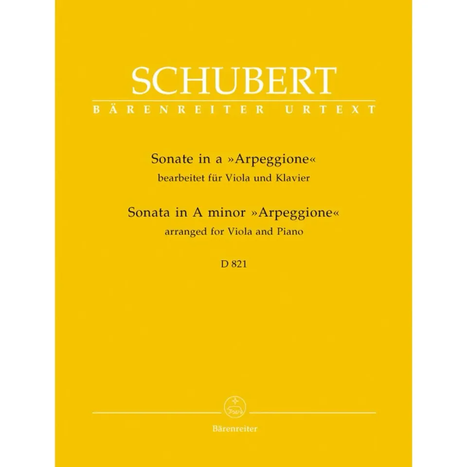Bärenreiter Schubert Sonate a-moll D 821 Noten Viola Urtext