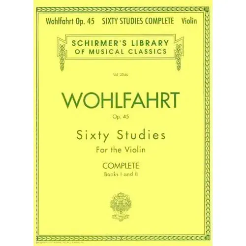 Wohlfahrt 60 Studien Op 45 Violine Noten komplett