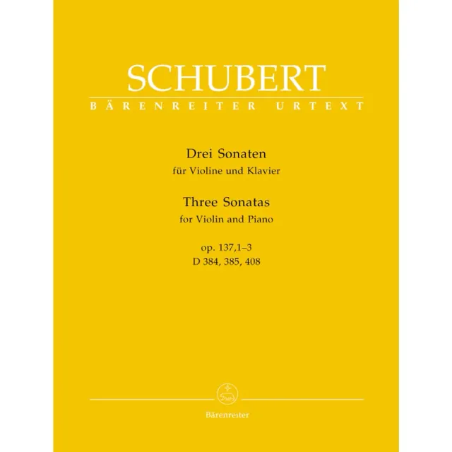 Schubert Three Sonatinas Op 137 Violine Klavier Urtext