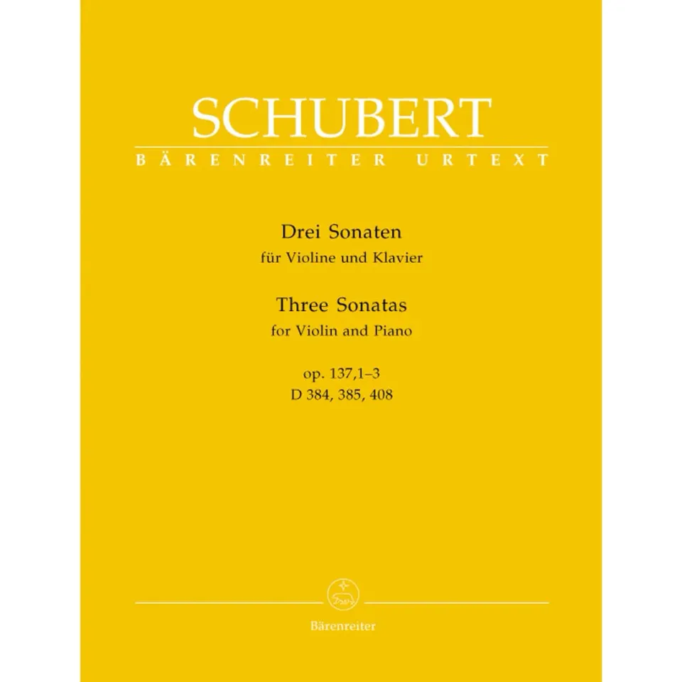 Schubert Three Sonatinas Op 137 Violine Klavier Urtext