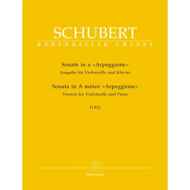 Bärenreiter Schubert Arpeggione Sonate Noten Cello Urtext