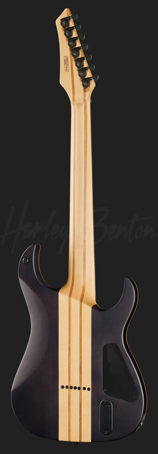 Harley Benton Amarok-7 E-Gitarre LH Flame Burst 7-saitig EMG
