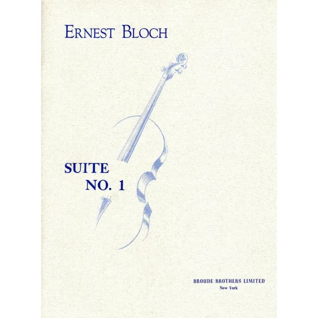 Shar Music Bloch Suite Nr. 1 Cello solo Noten Broude