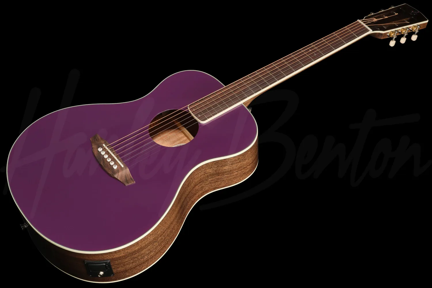 Harley Benton Custom CLF-50E Westerngitarre Purple Tonabnehmer