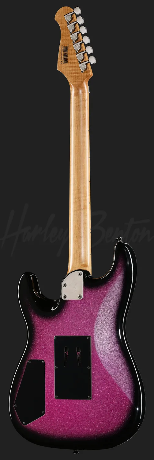 Harley Benton ST-80FR MN PSB E-Gitarre Pink Sparkle Floyd Rose