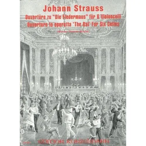 Shar Music Strauss Fledermaus Ouvertüre Noten 6 Celli Peters