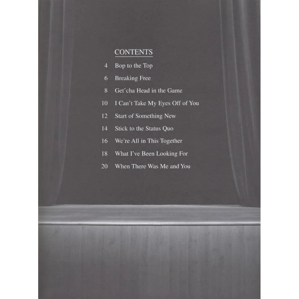 Hal Leonard High School Musical Cello Noten Buch