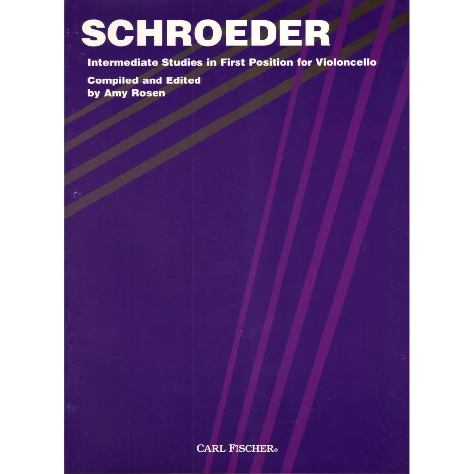 Carl Fischer Schroeder Rosen Etüden 1. Lage Noten Cello