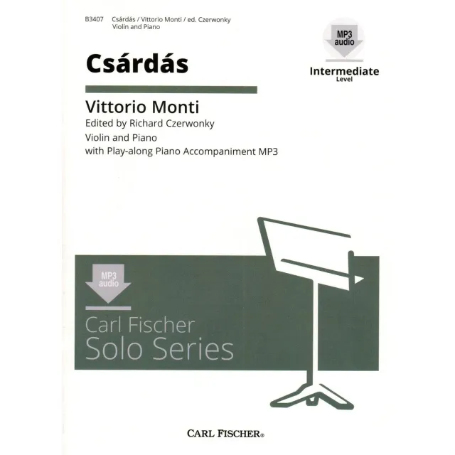 Carl Fischer Monti Csárdás Violinenoten Violine Klavier mit Audio