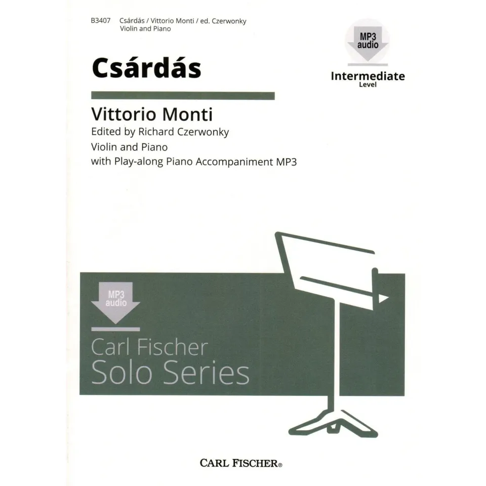 Carl Fischer Monti Csárdás Violinenoten Violine Klavier mit Audio