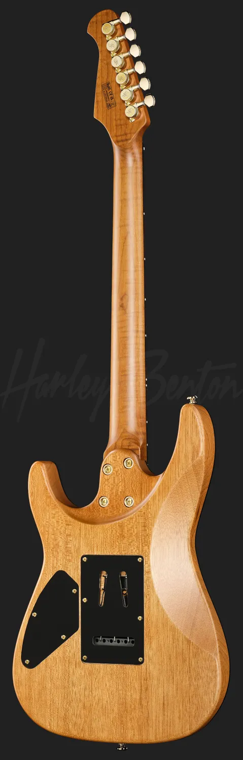 Harley Benton Progressive Fusion-IV HSS RW E-Gitarre Satin Gold