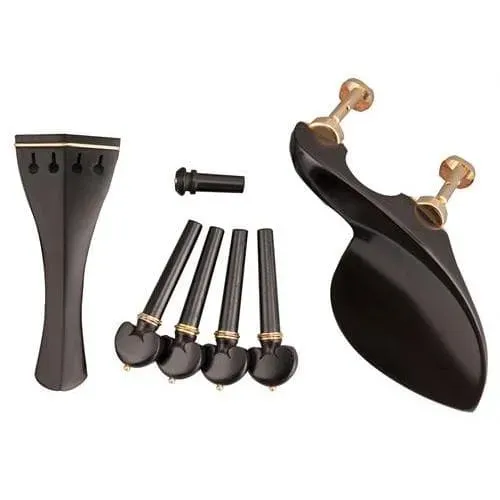 Shar Matched Parts Ebony Gold Pin Collar Violinenteile