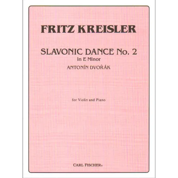 Carl Fischer Dvorak Slawischer Tanz e-Moll Op.72 Nr.2 Violinnoten