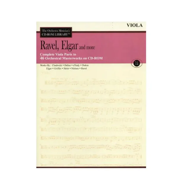Orchester-Bibliothek Vol.7 Noten Viola Ravel Elgar CD