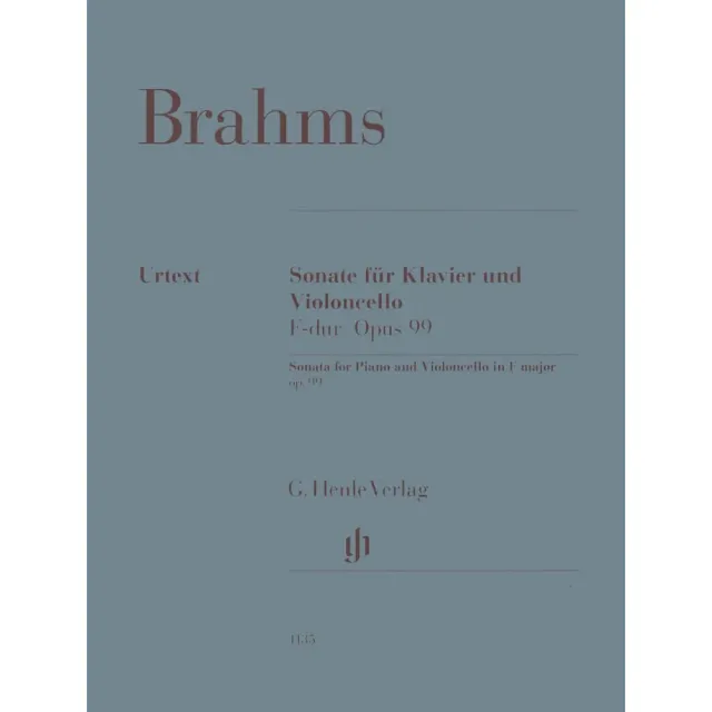 Shar Music Brahms Cello Sonata Nr. 2 F-Dur Op. 99 Cellonoten