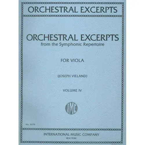 Vieland Orchesterstellen Vol. 4 Viola-Noten International