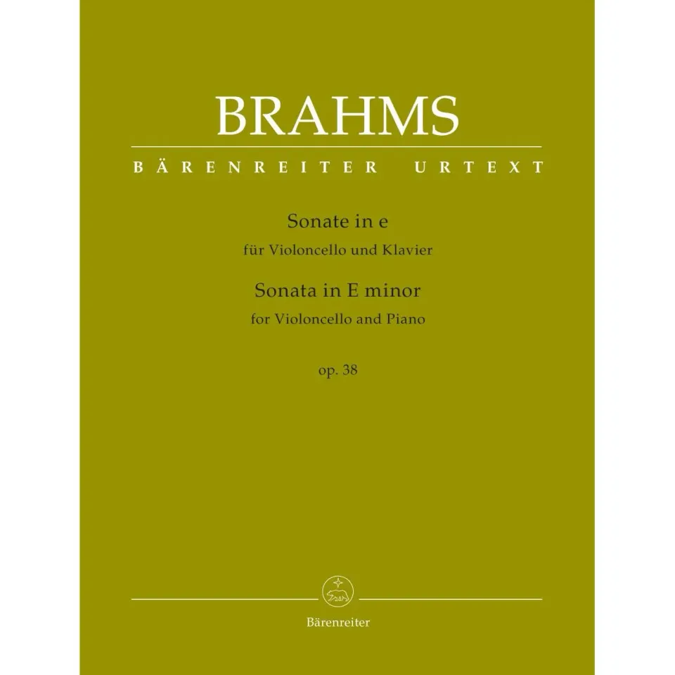 Brahms Sonate e-moll Op 38 Noten Cello Klavier Bärenreiter
