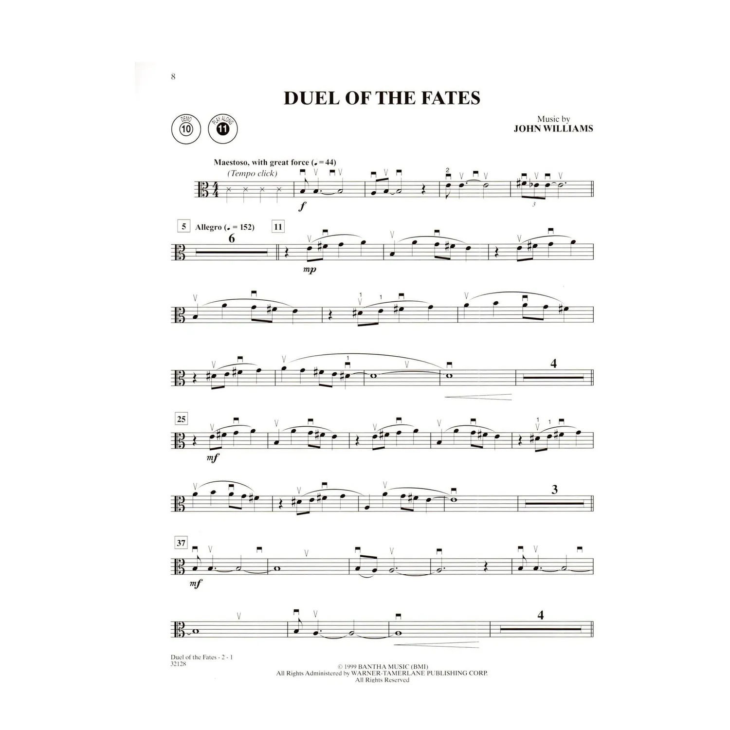 Shar Music Star Wars Viola Noten für Viola und Klavier Level 2-3
