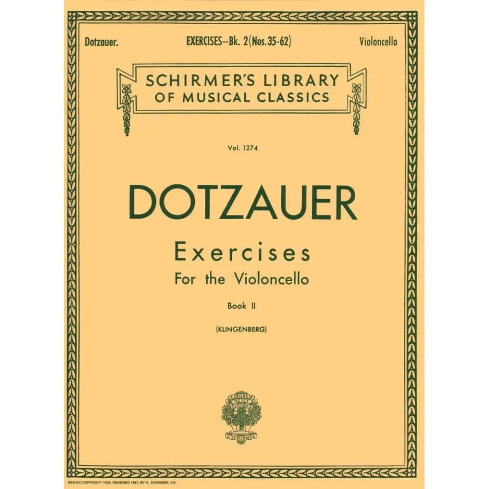 Schirmer Dotzauer Violoncello-Übungen Heft 2 Nr. 35-62 Noten