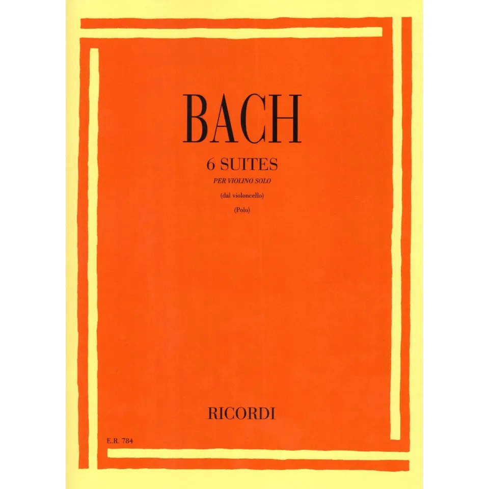 Bach 6 Suiten BWV 1007-1012 Noten Violine solo Ricordi