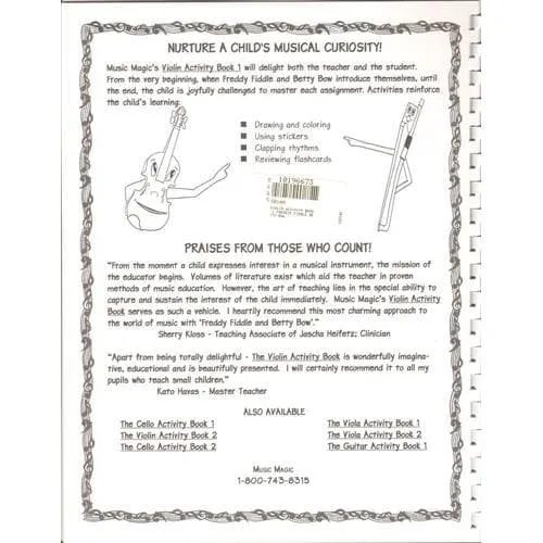 Music Magic Freddie Fiddle Betty Bow Geigenbuch 1 Kinder