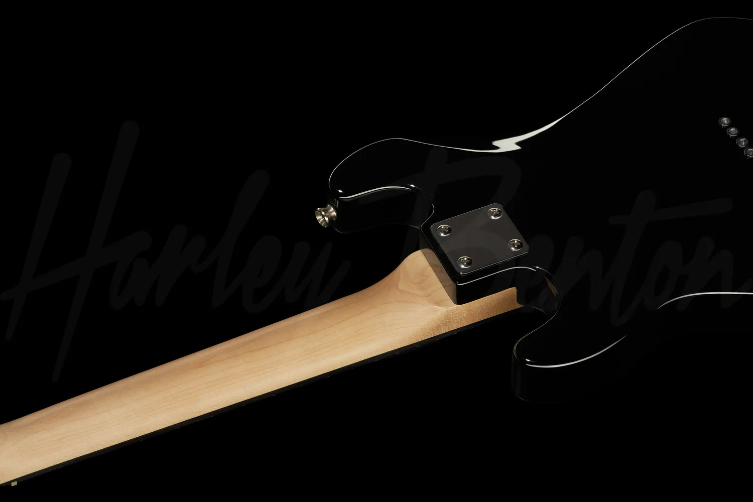 Harley Benton Student ST-Shorty BK E-Gitarre Schwarz Kurzmensur