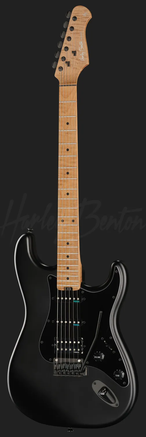 Harley Benton ST-Modern Plus HSS E-Gitarre Satin Black